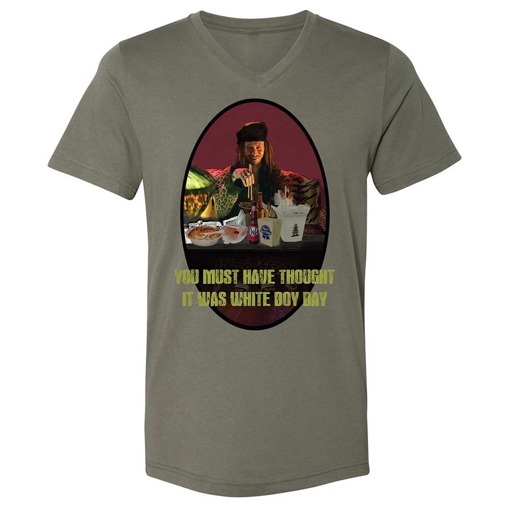 Unisex V-Neck T-Shirt - KWL4XA13 - Military Green - 11