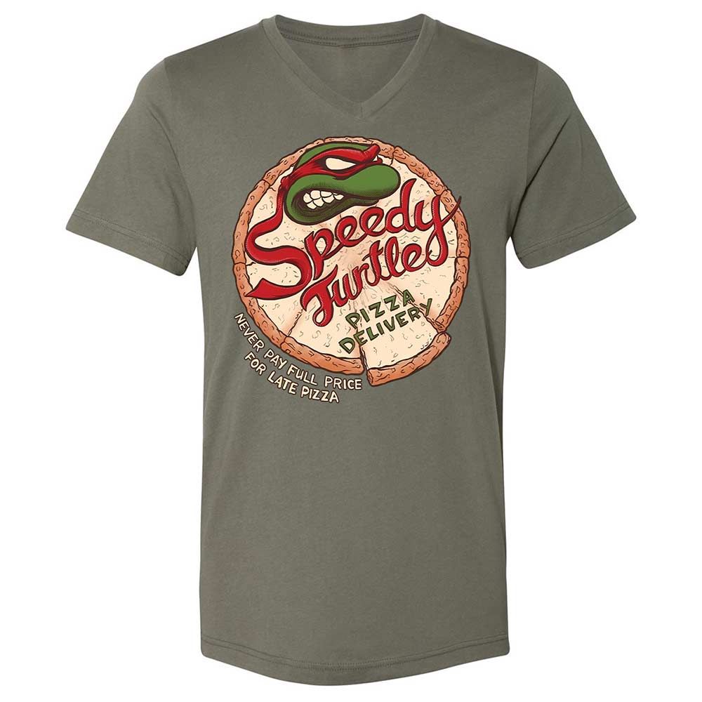 Unisex V-Neck T-Shirt - QTH6DN98 - Military Green - 11