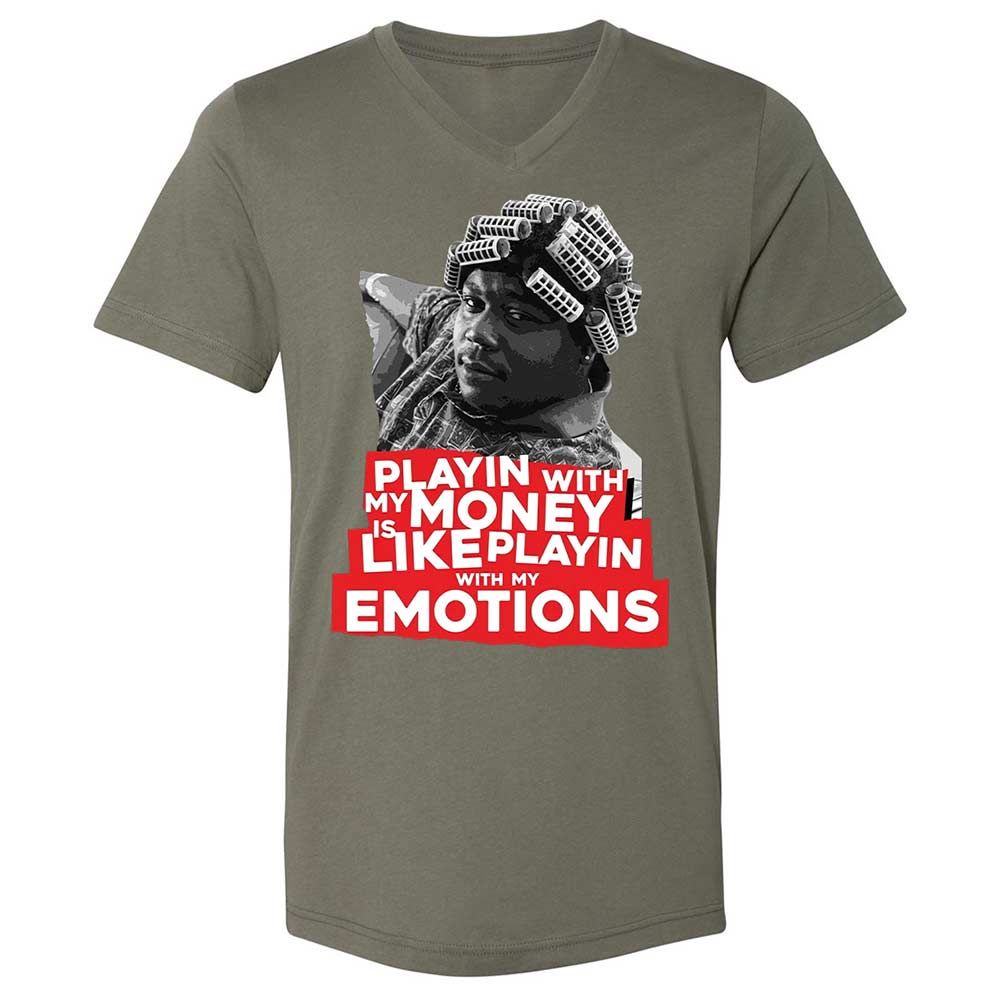Unisex V-Neck T-Shirt - 9RXRXCWZ - Military Green - 11