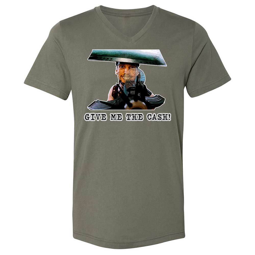 Unisex V-Neck T-Shirt - CF7NGZ5Y - Military Green - 11