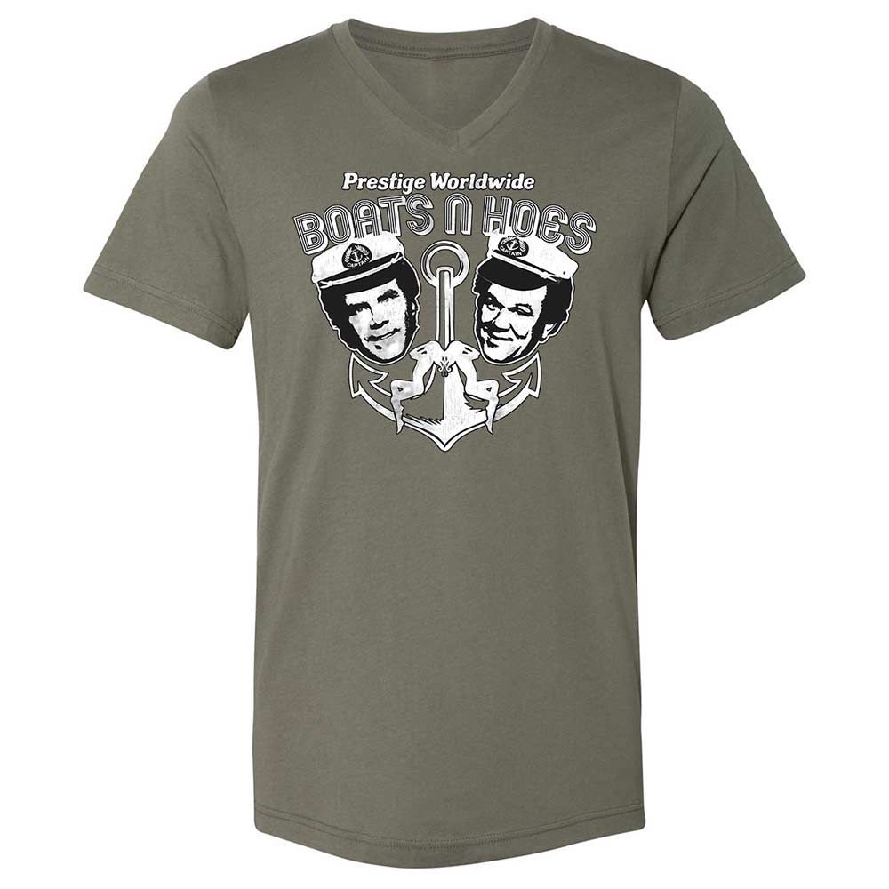 Unisex V-Neck T-Shirt - R9SCBAQ6 - Military Green - 11