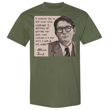 Real Courage Quote - Military Green - 11
