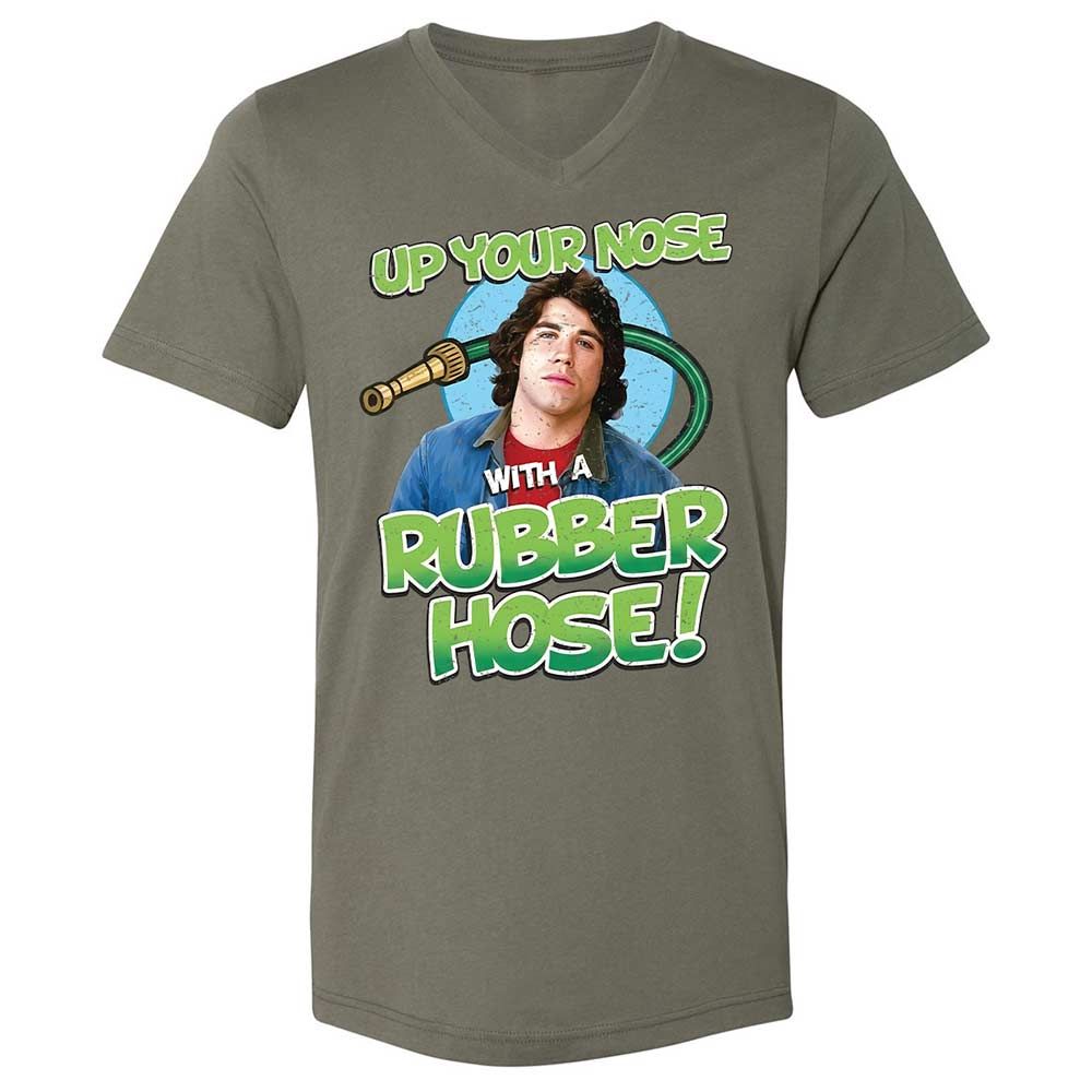 Unisex V-Neck T-Shirt - QF5Q29PY - Military Green - 11