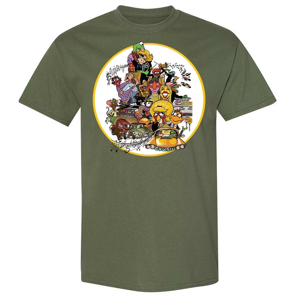 Muppet Graffiti - Military Green - 11