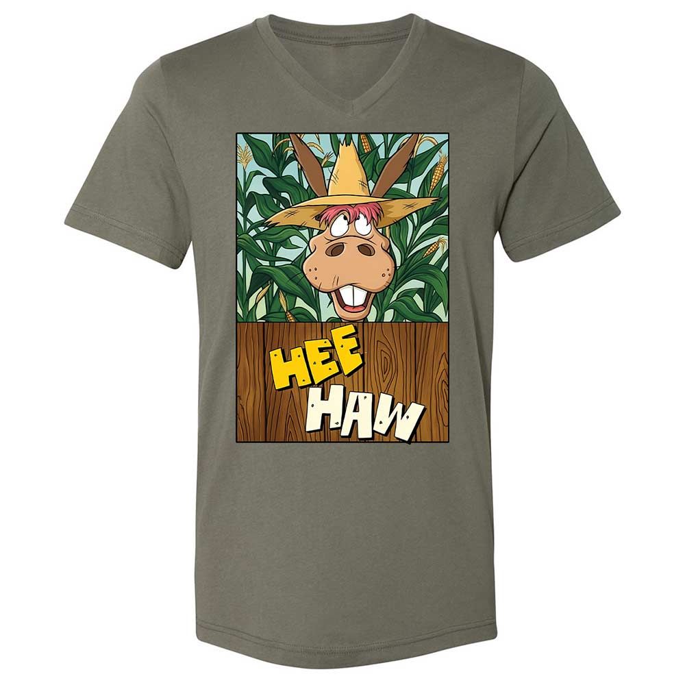 Unisex V-Neck T-Shirt - Z6A4QTDY - Military Green - 11