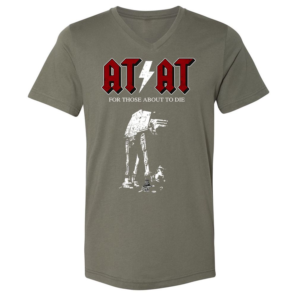 Unisex V-Neck T-Shirt - 71RTAAZU - Military Green - 11