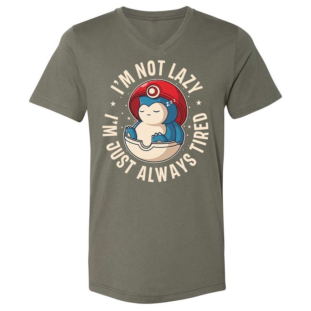Unisex V-Neck T-Shirt - UT5T9K3M - Military Green - 11