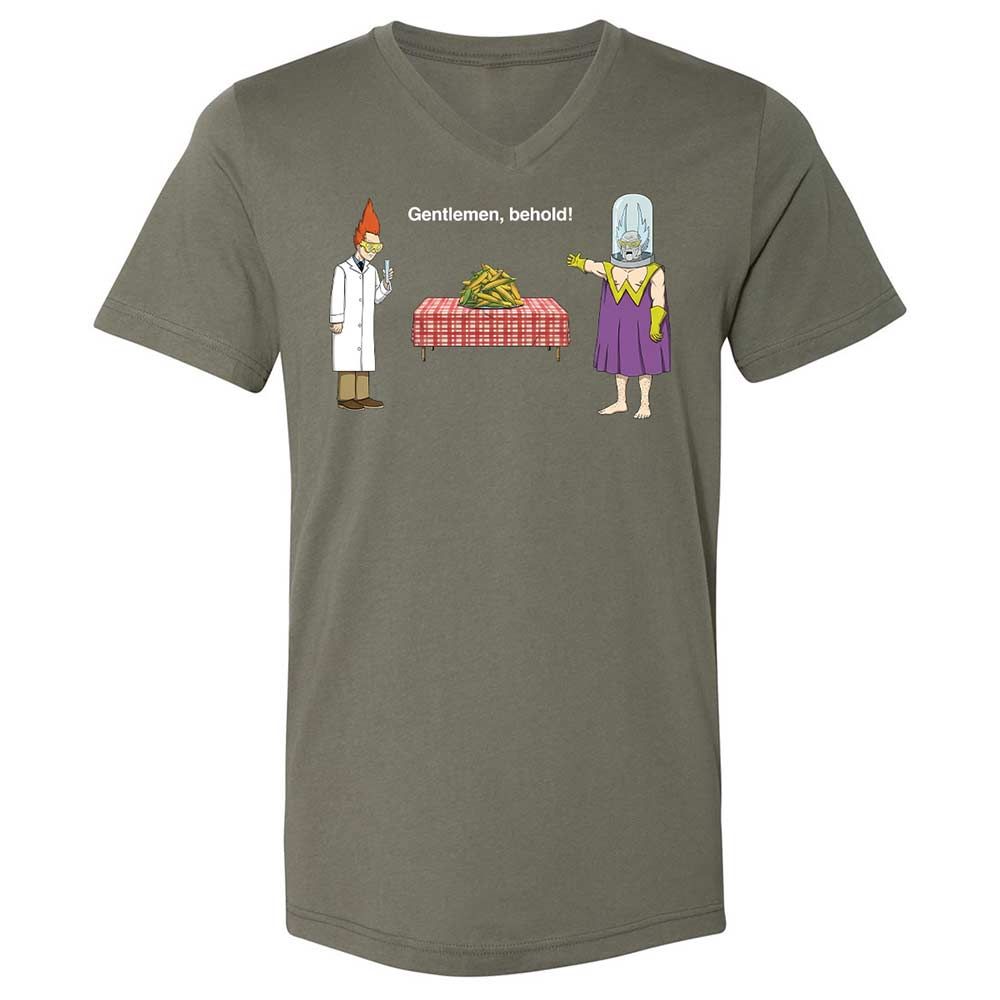 Unisex V-Neck T-Shirt - 98AY116B - Military Green - 11