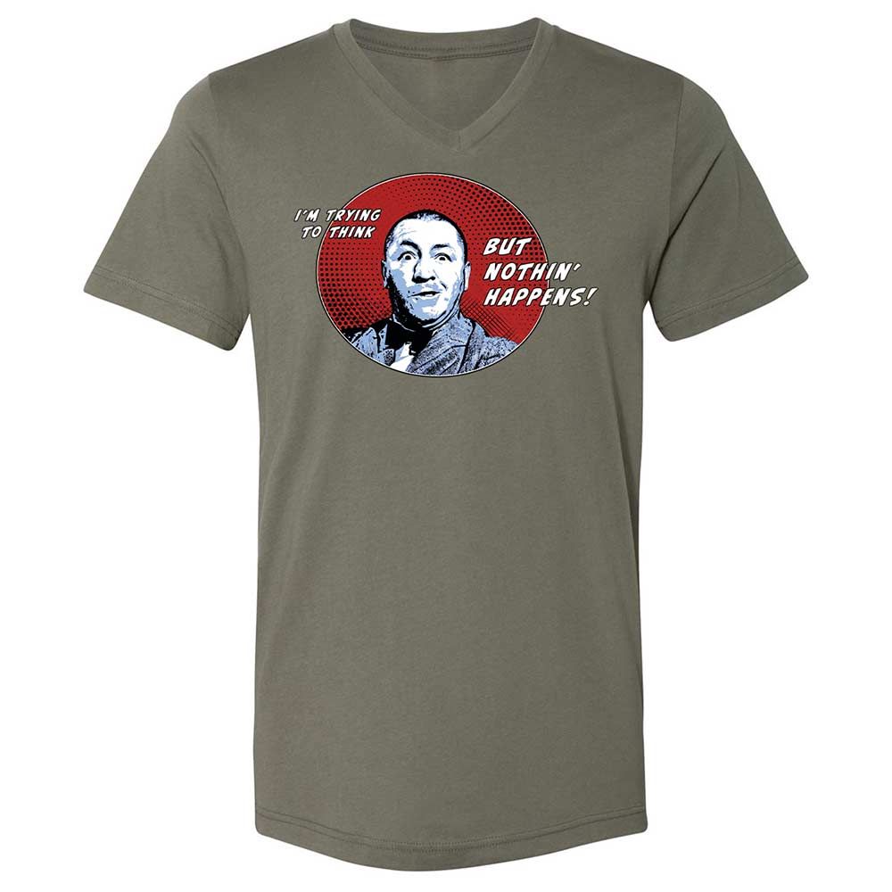 Unisex V-Neck T-Shirt - H1FD9RQW - Military Green - 11
