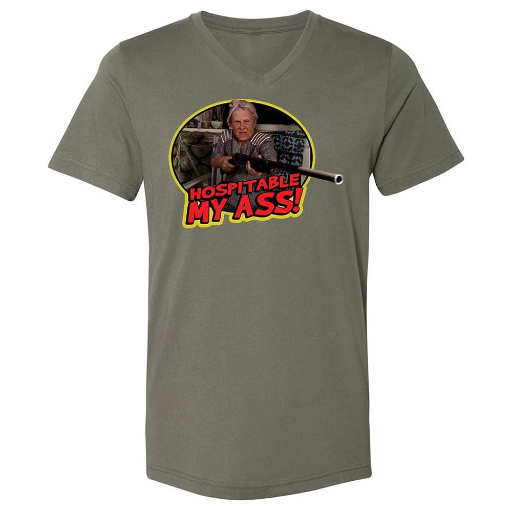 Unisex V-Neck T-Shirt - KELTDAU5 - Military Green - 11