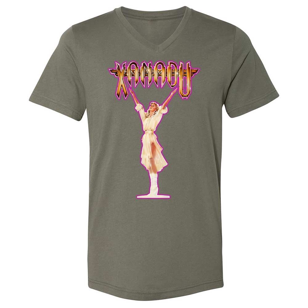 Unisex V-Neck T-Shirt - XQYXHDZV - Military Green - 11