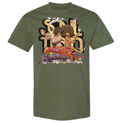 Retro Soul Train Dance Vibes - Military Green - 11