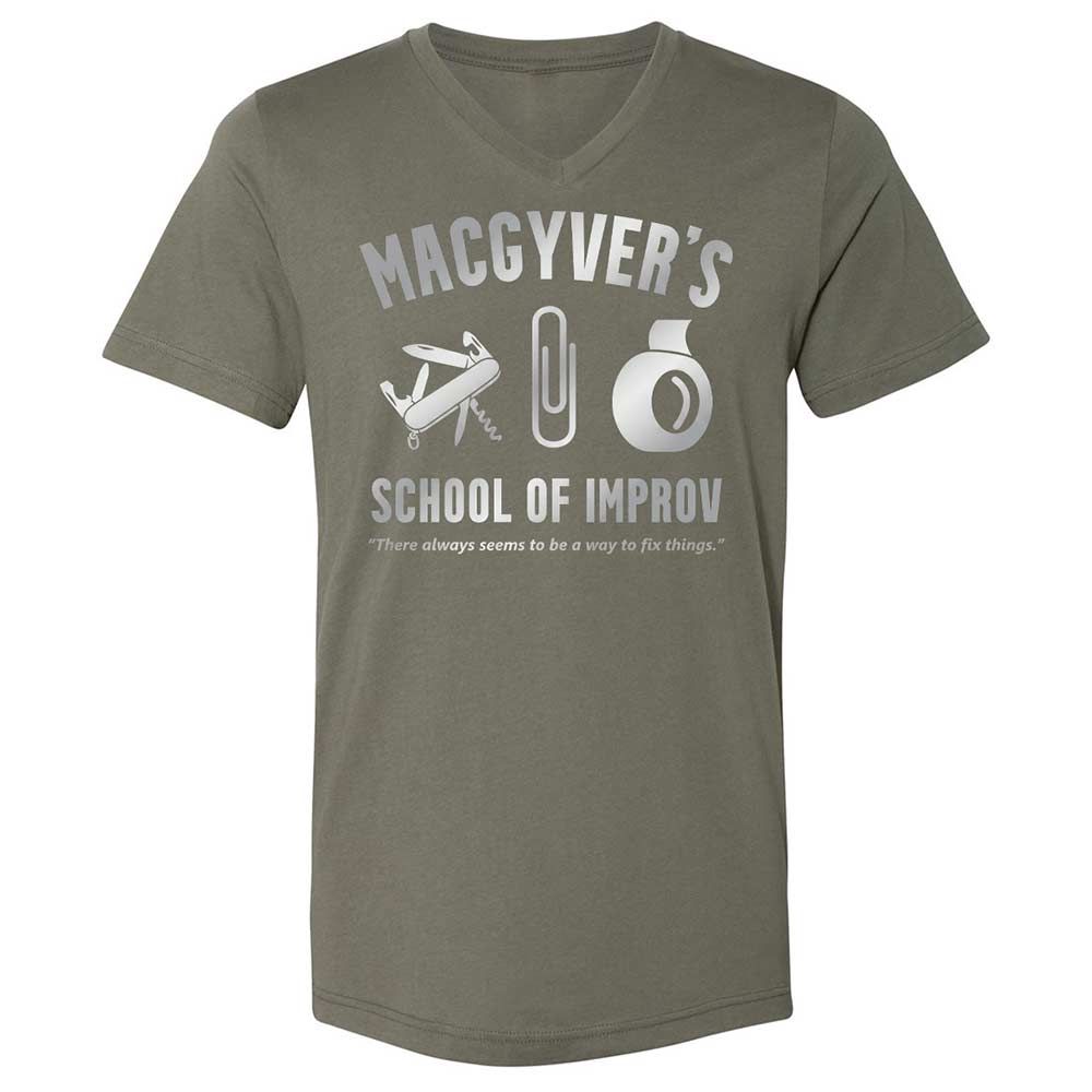 Unisex V-Neck T-Shirt - 9FSAMHCT - Military Green - 11