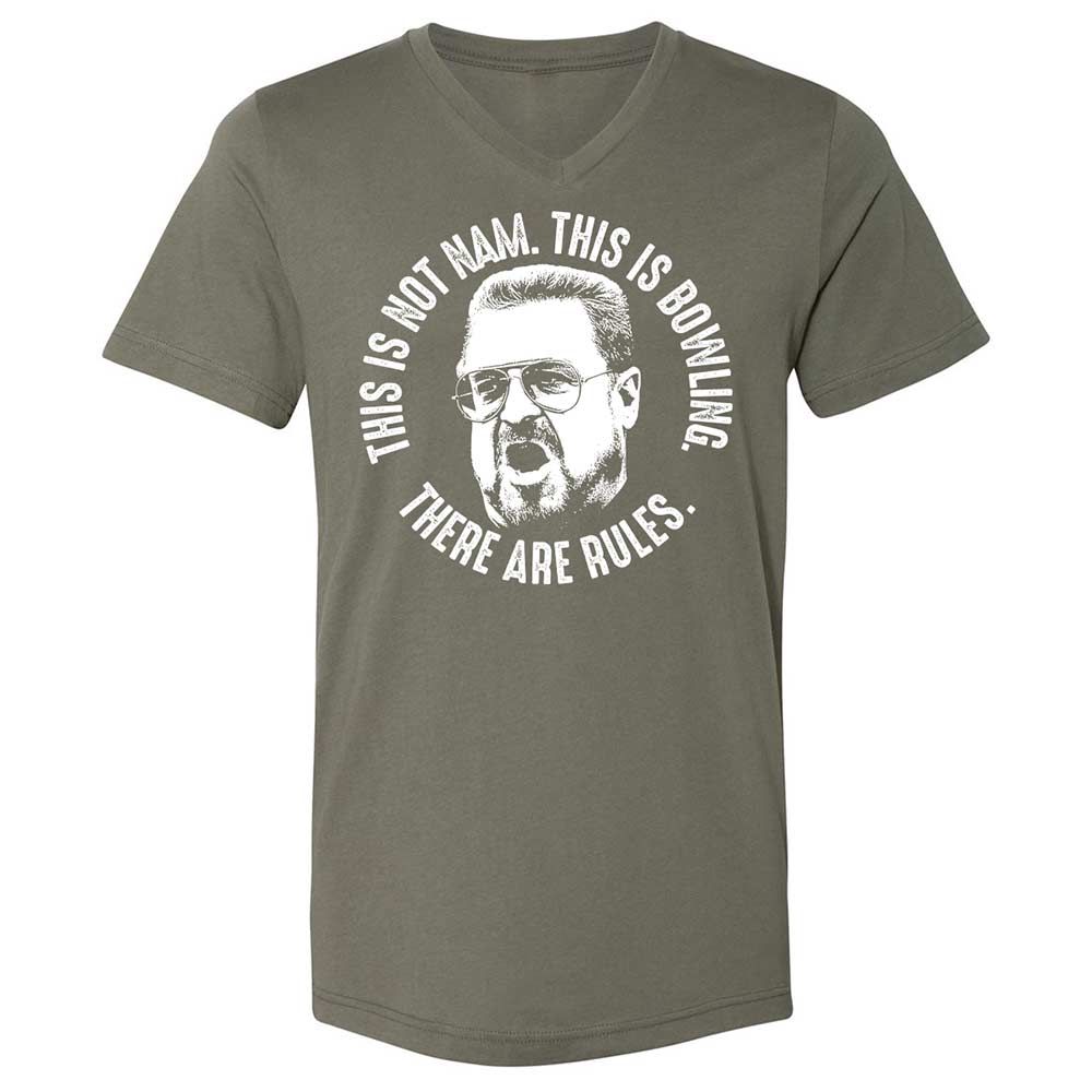 Unisex V-Neck T-Shirt - DUFJ6JZK - Military Green - 11
