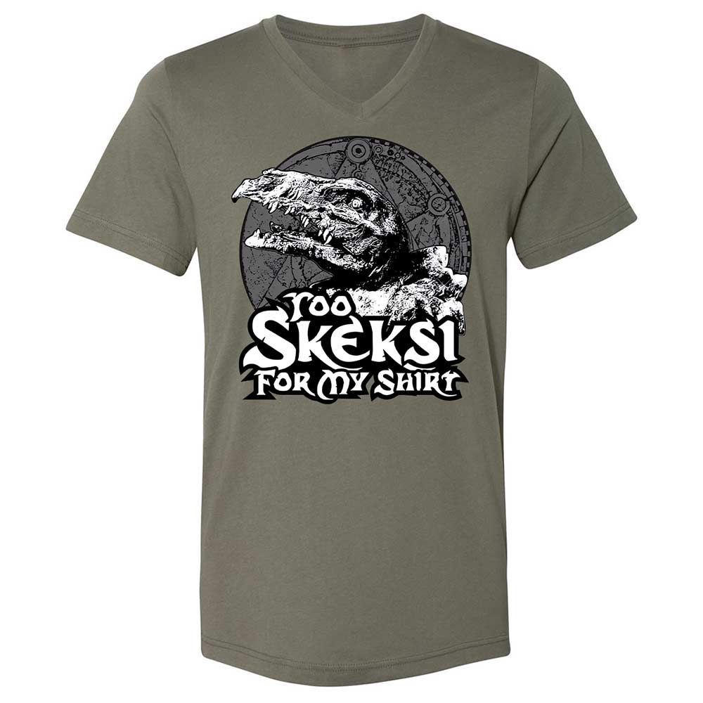 Unisex V-Neck T-Shirt - D7Z6V5R3 - Military Green - 11