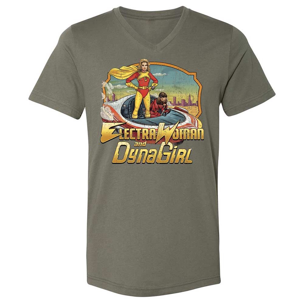Unisex V-Neck T-Shirt - YE4TCBSK - Military Green - 11