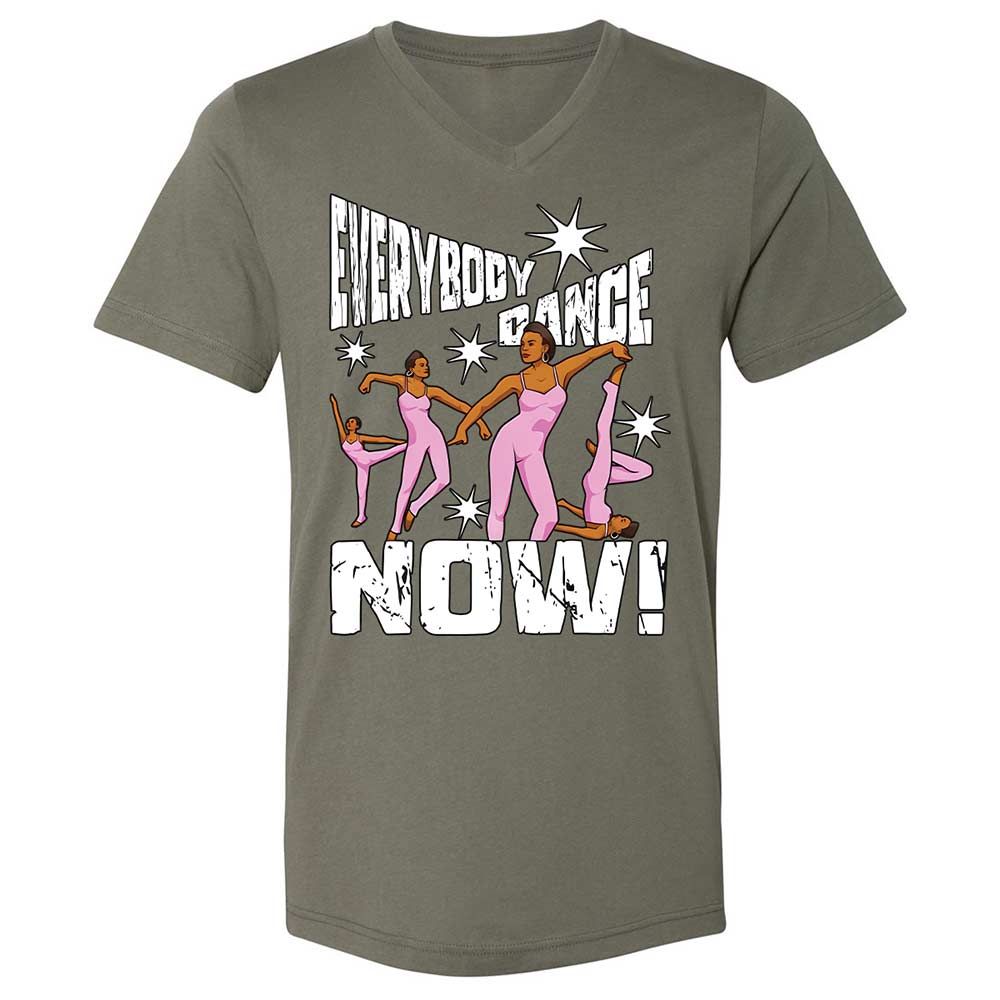 Unisex V-Neck T-Shirt - 9KWT5MVW - Military Green - 11