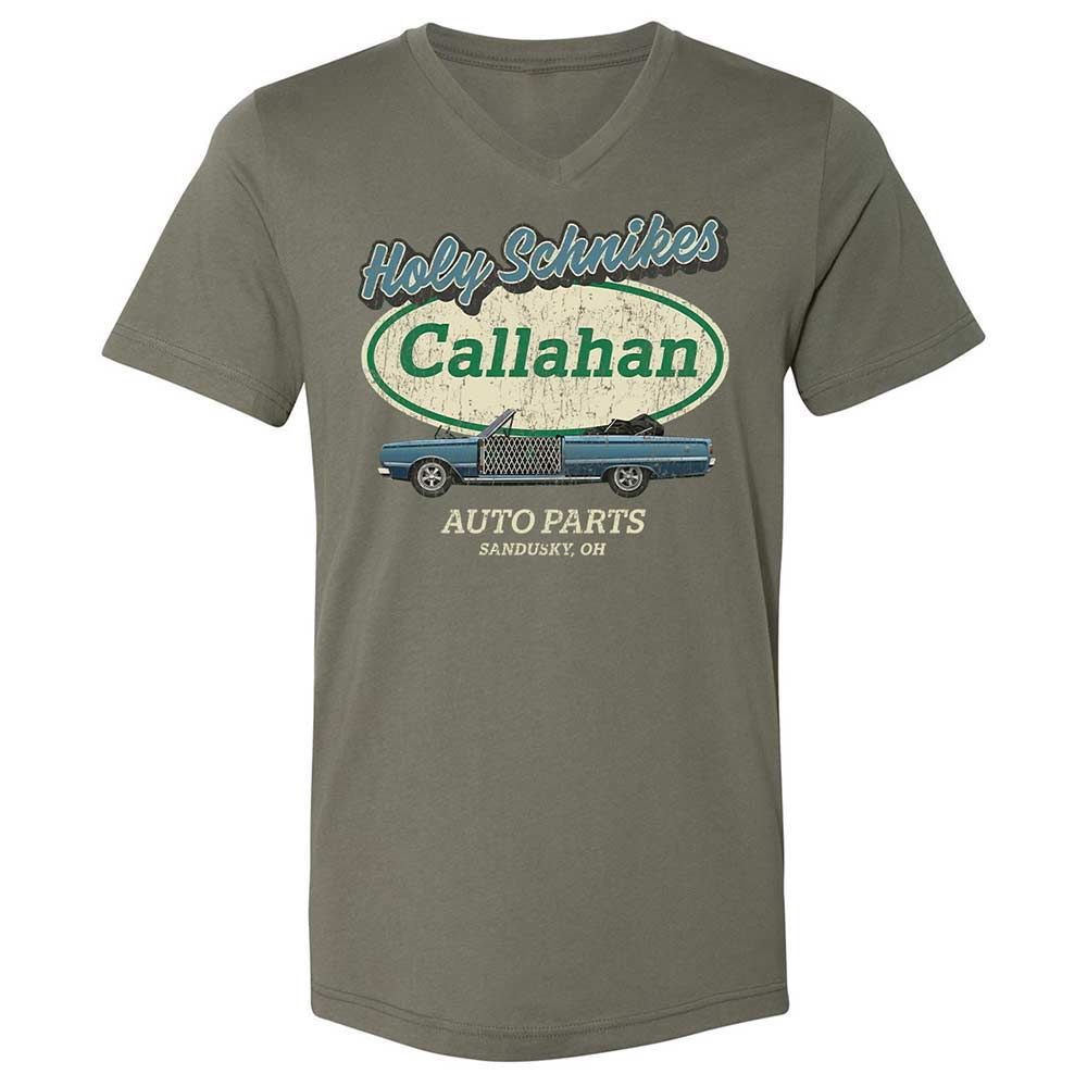 Unisex V-Neck T-Shirt - YF5AFXAS - Military Green - 11