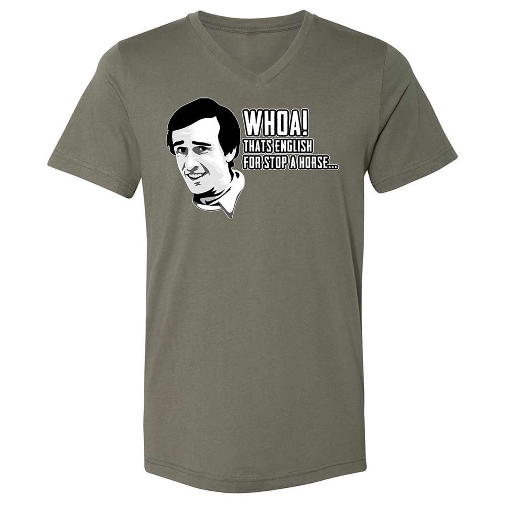 Unisex V-Neck T-Shirt - Z1CLFRU4 - Military Green - 11