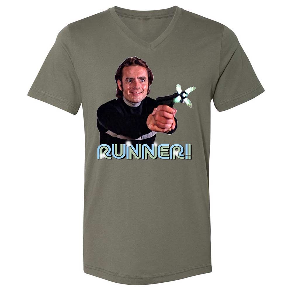 Unisex V-Neck T-Shirt - VF2DUEJH - Military Green - 11