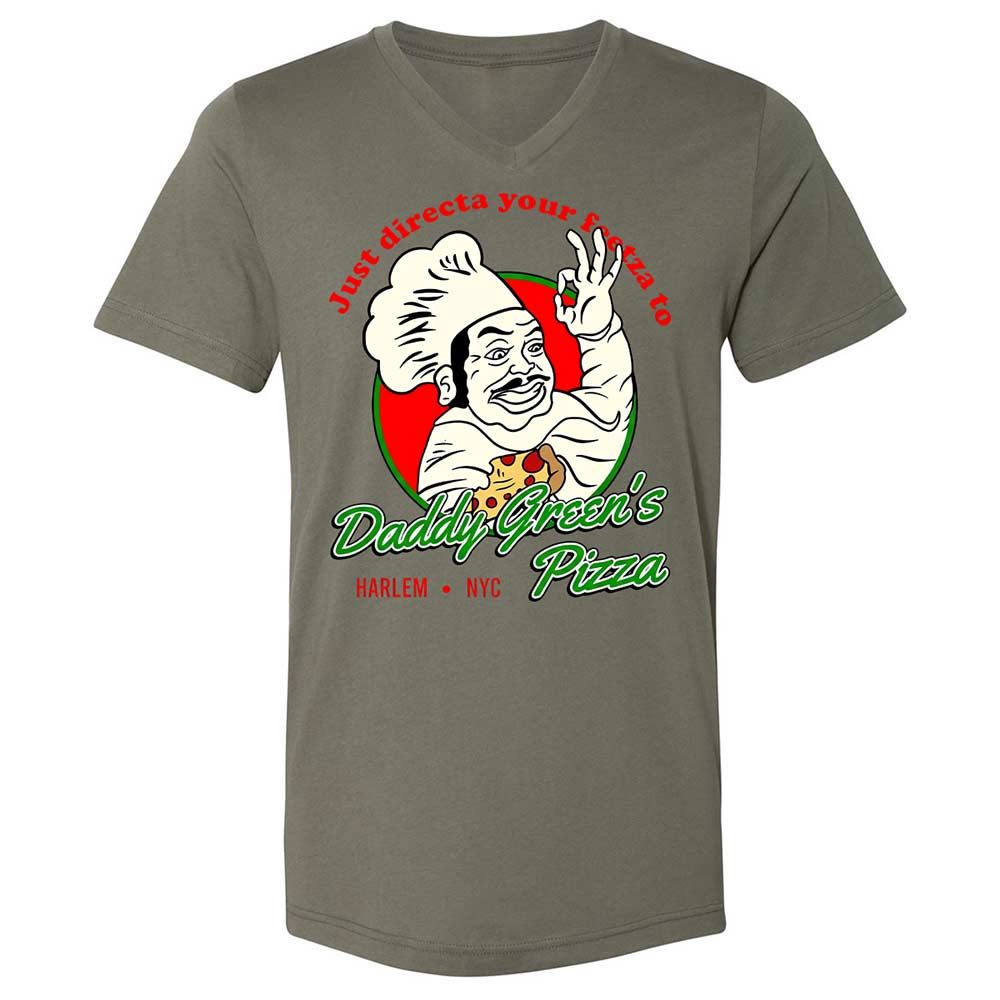 Unisex V-Neck T-Shirt - 7AY1BGVG - Military Green - 11