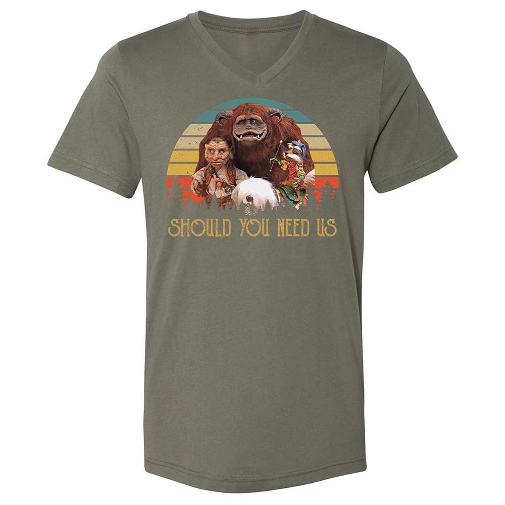 Unisex V-Neck T-Shirt - VUWUT3XR - Military Green - 11