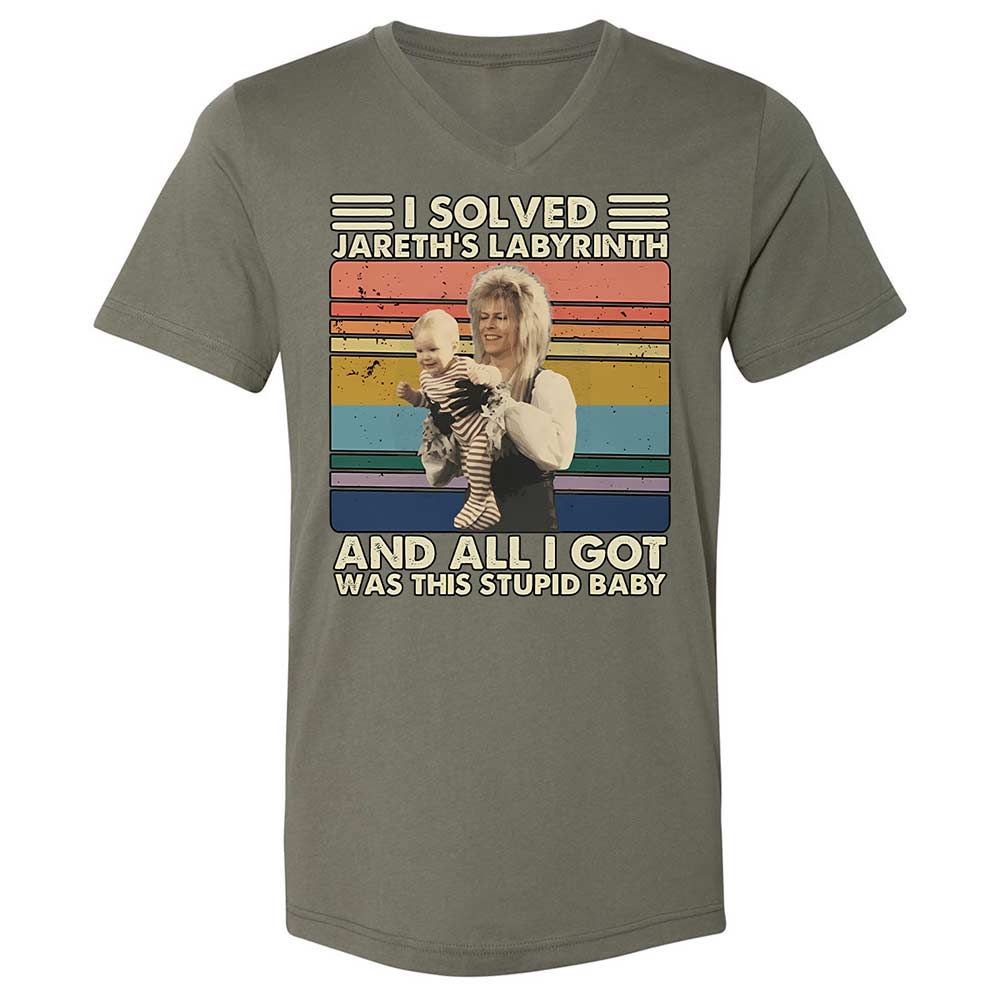 Unisex V-Neck T-Shirt - BZP1K3J1 - Military Green - 11