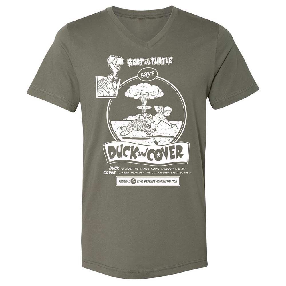 Unisex V-Neck T-Shirt - 2VA6L91B - Military Green - 11