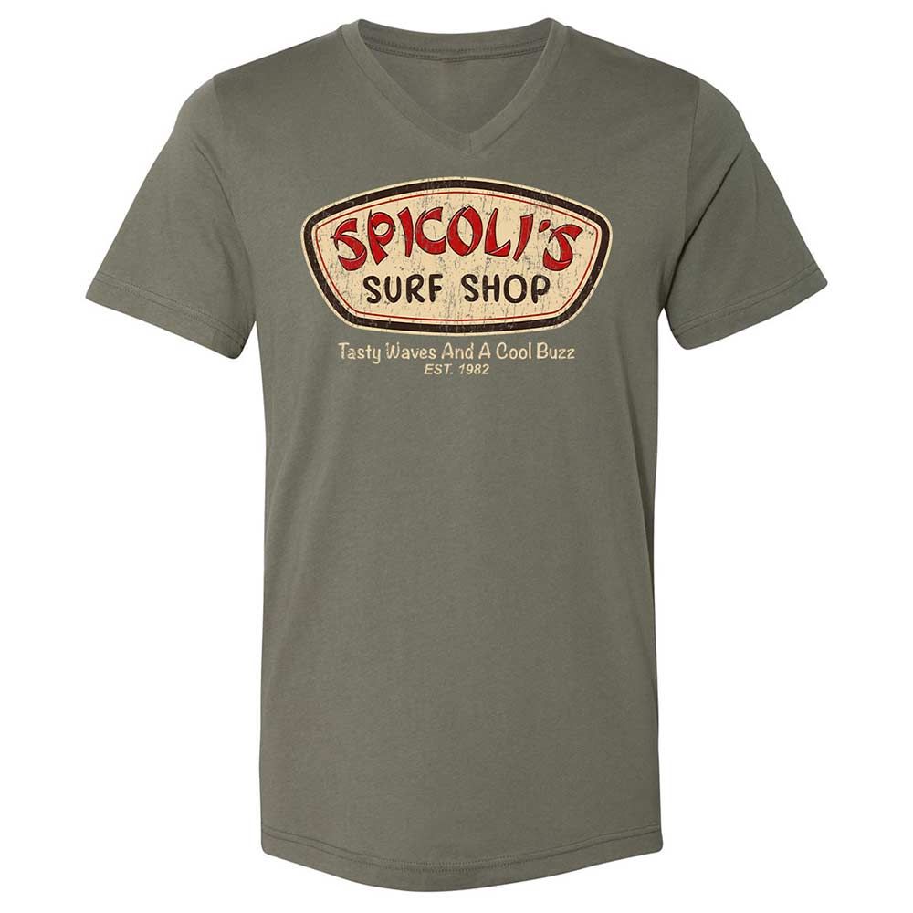 Unisex V-Neck T-Shirt - 7CDQ9Z8J - Military Green - 11