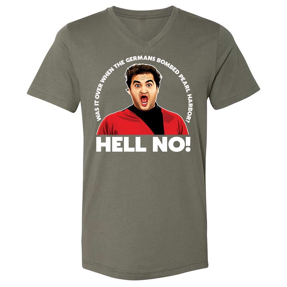 Unisex V-Neck T-Shirt - 76HWAPHS - Military Green - 11