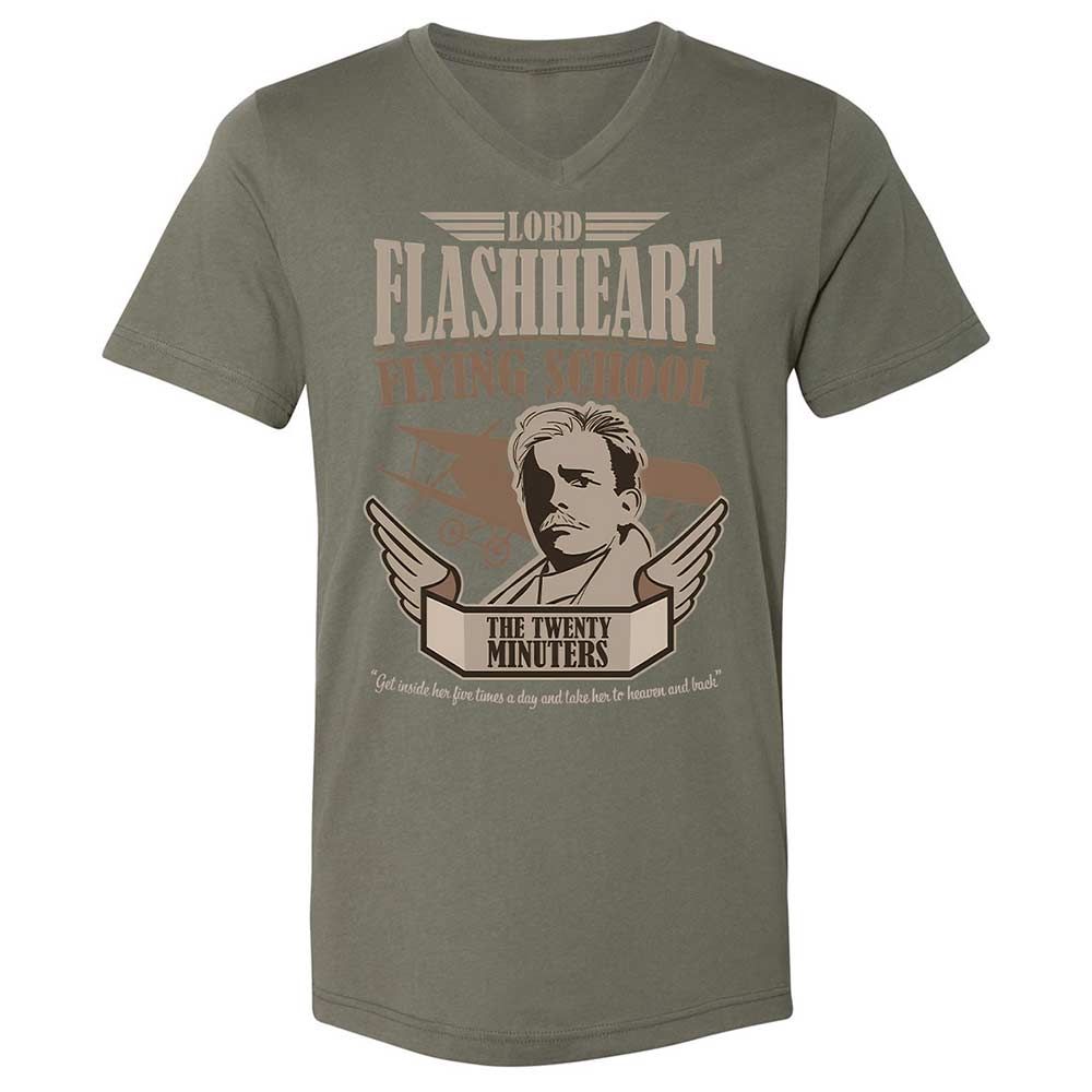 Unisex V-Neck T-Shirt - AAFSB9AT - Military Green - 11