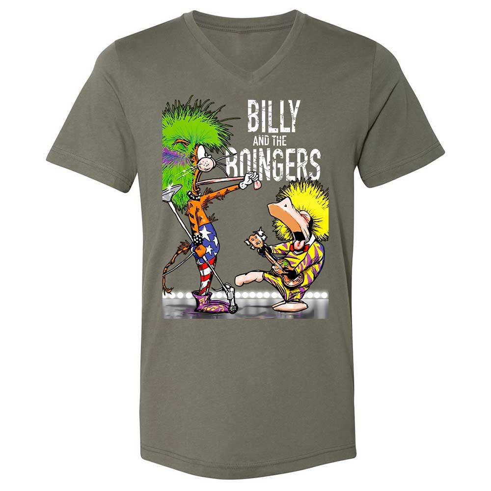 Unisex V-Neck T-Shirt - 1TYC5ZNR - Military Green - 11