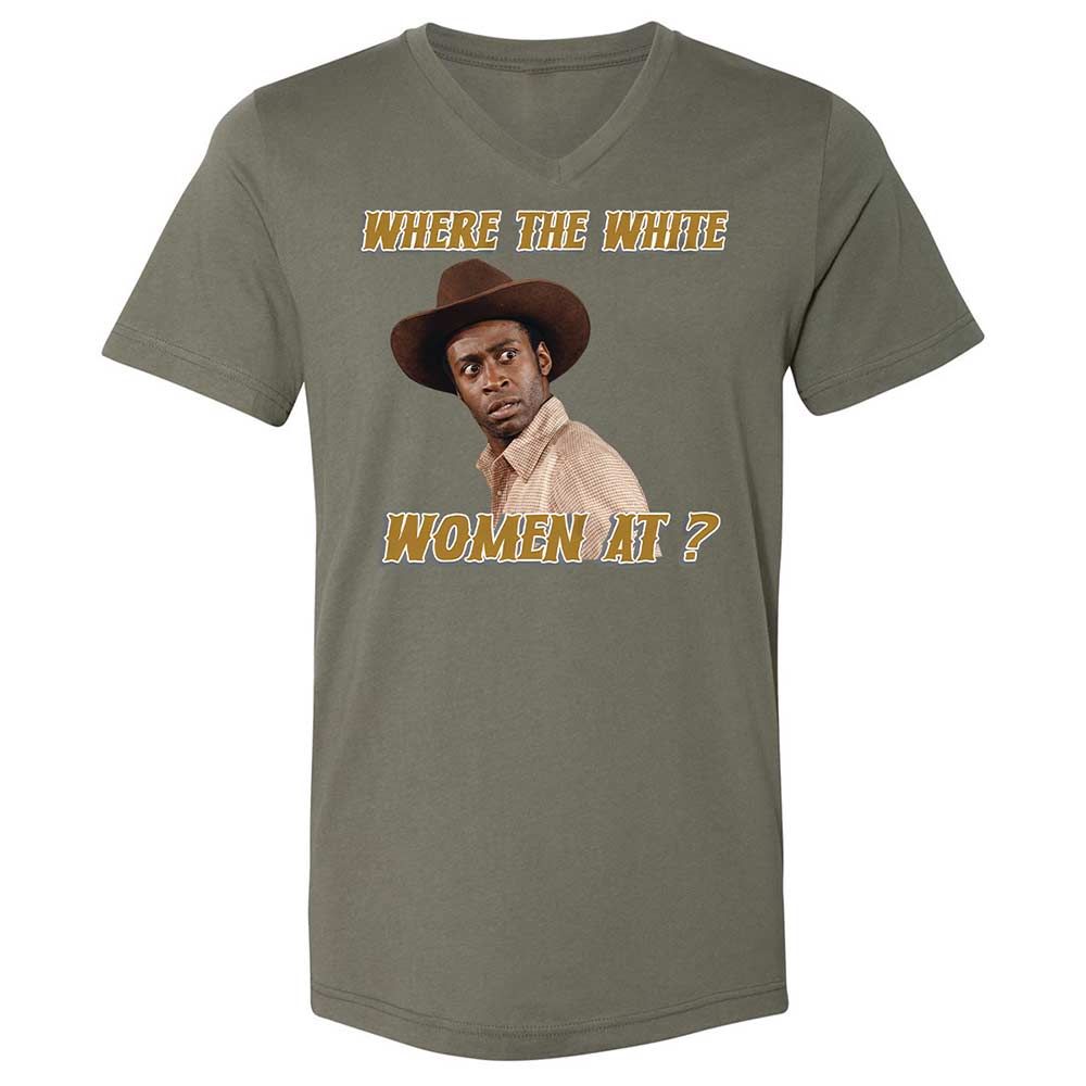 Unisex V-Neck T-Shirt - FYGNUFSF - Military Green - 11