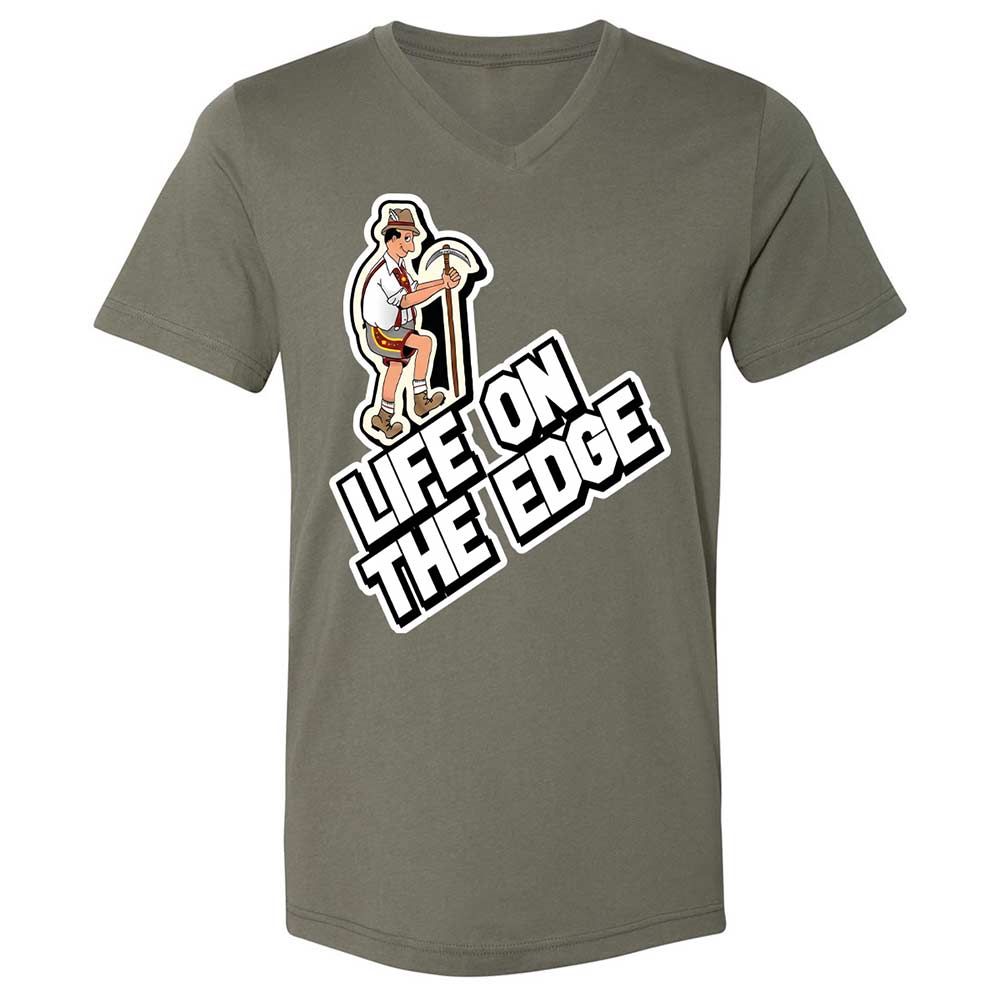 Unisex V-Neck T-Shirt - VVV2KCS2 - Military Green - 11
