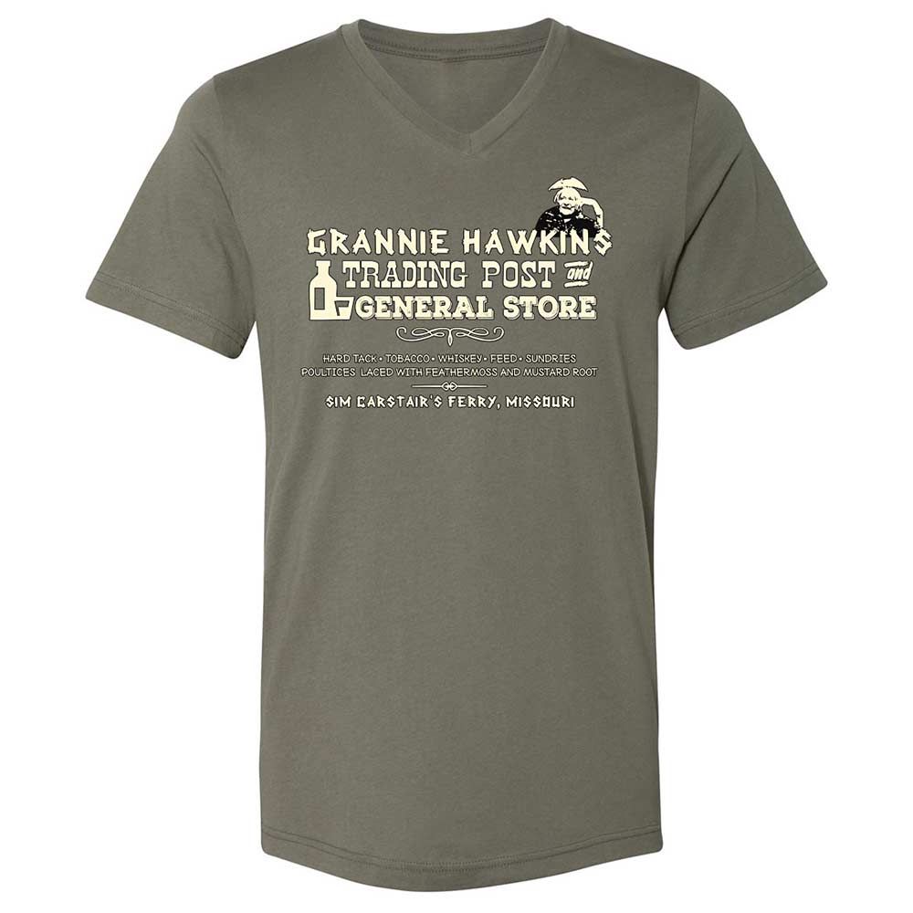 Unisex V-Neck T-Shirt - R5UV1FPN - Military Green - 11