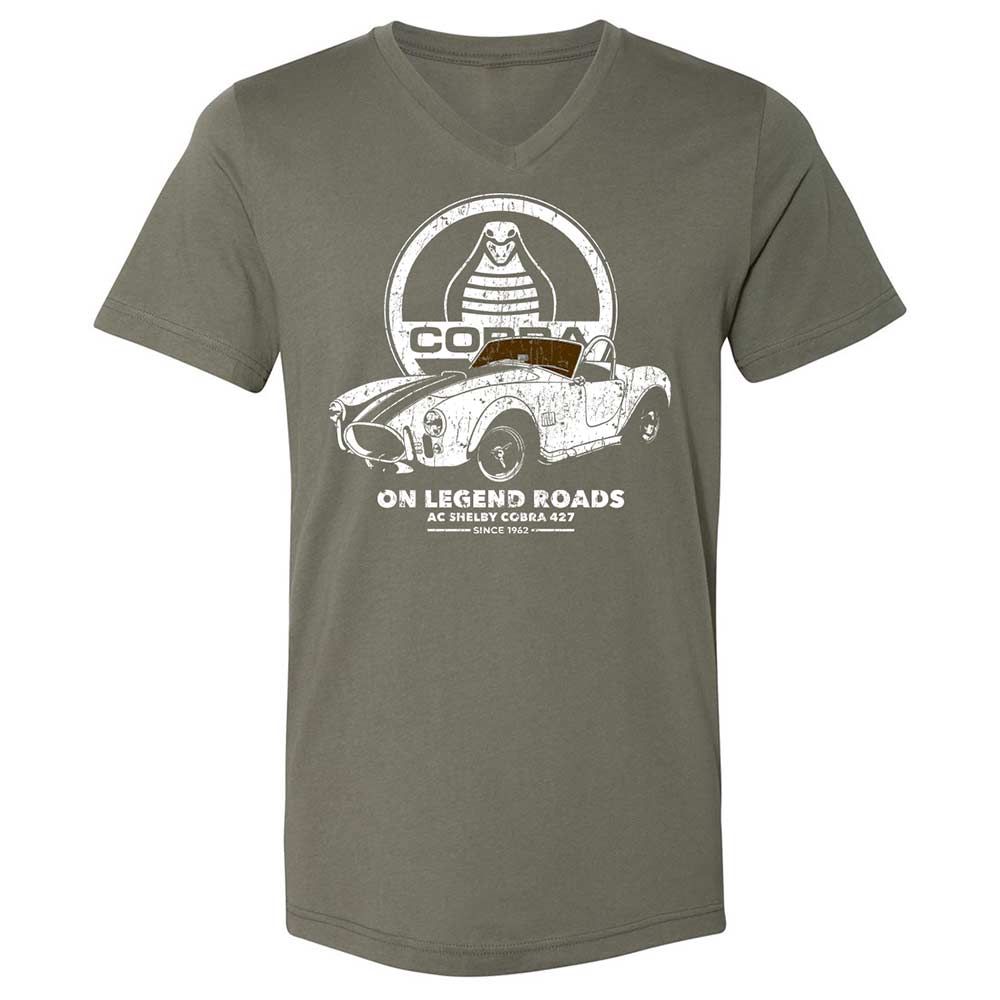 Unisex V-Neck T-Shirt - 3B31WVN8 - Military Green - 11