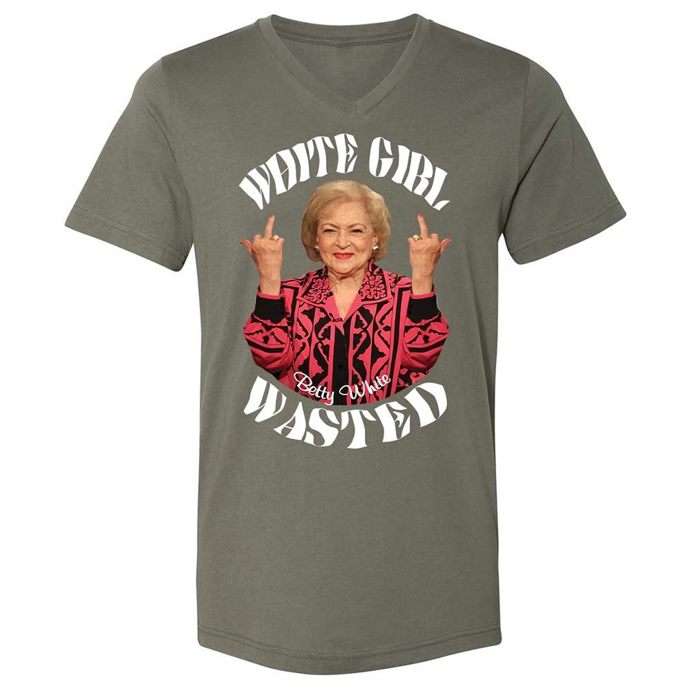 Unisex V-Neck T-Shirt - 5QLRSHA9 - Military Green - 11