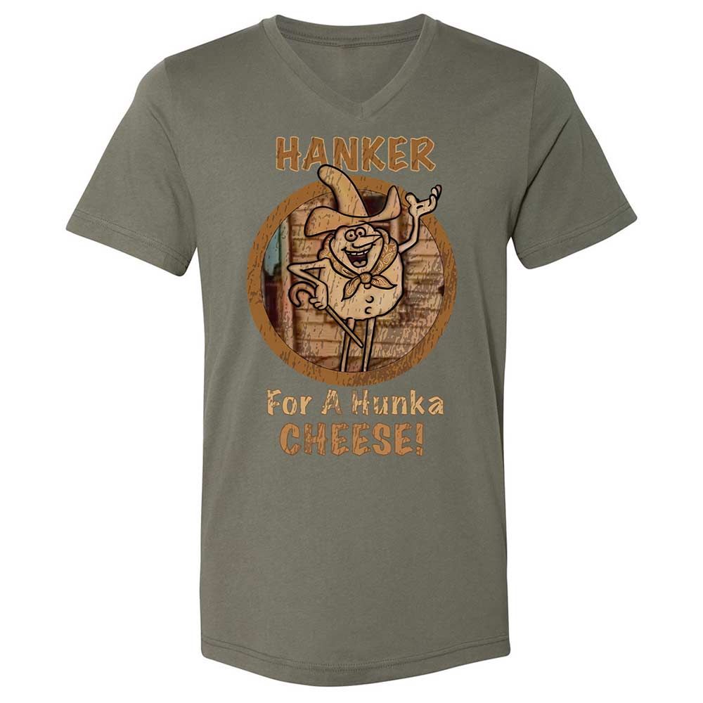 Unisex V-Neck T-Shirt - U89WFCNJ - Military Green - 11