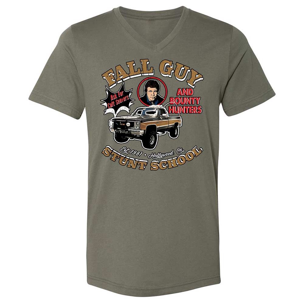 Unisex V-Neck T-Shirt - R7F1SAY7 - Military Green - 11