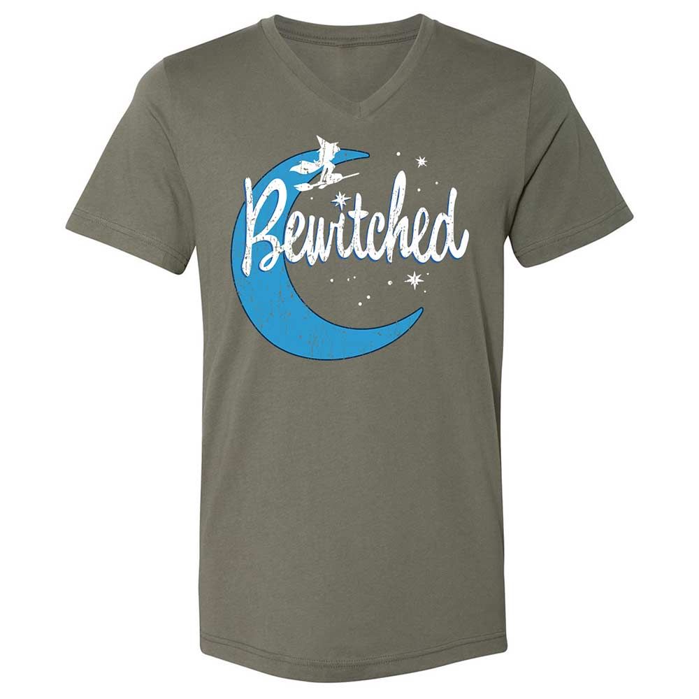 Unisex V-Neck T-Shirt - QC2T2J8J - Military Green - 11