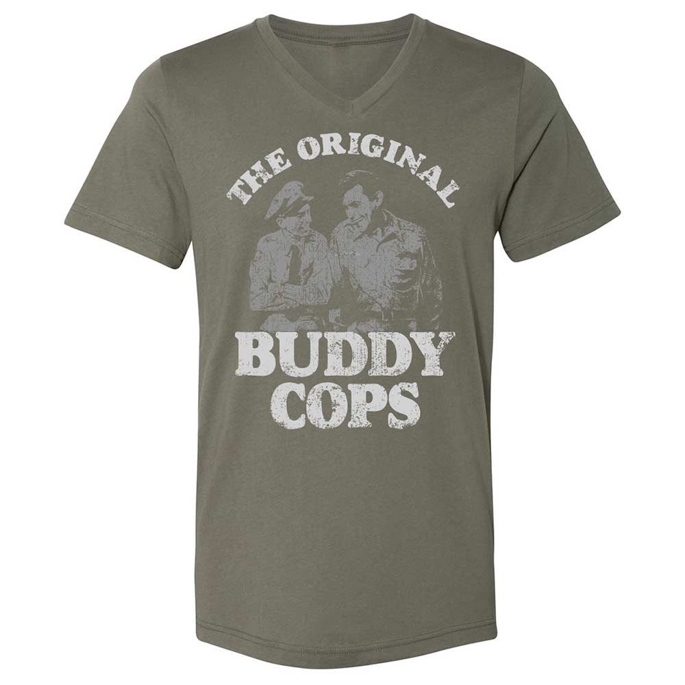 Unisex V-Neck T-Shirt - LR89QXS4 - Military Green - 11