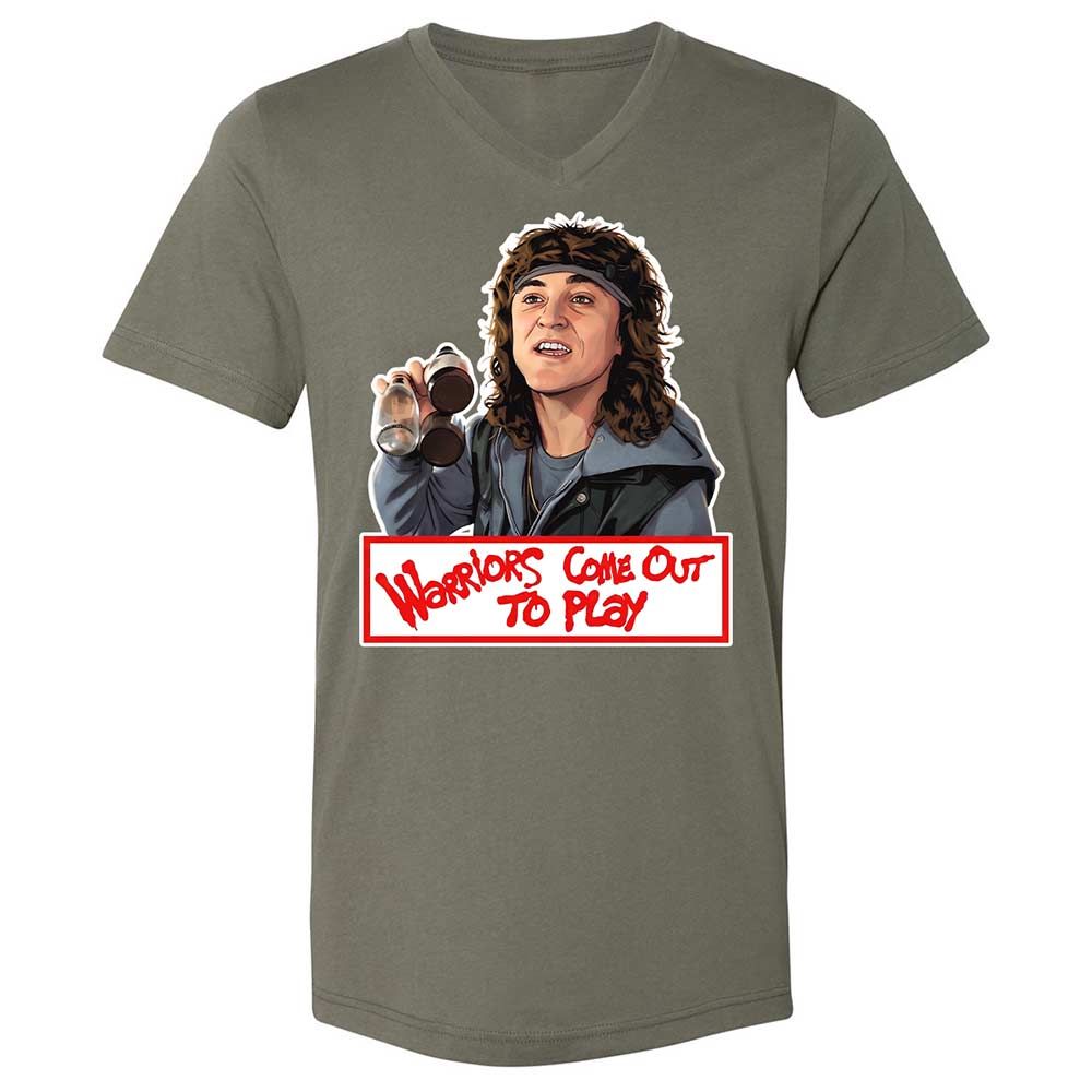 Unisex V-Neck T-Shirt - CEZQG2CL - Military Green - 11