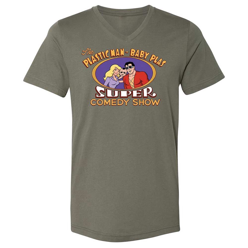 Unisex V-Neck T-Shirt - RZEMQHBU - Military Green - 11