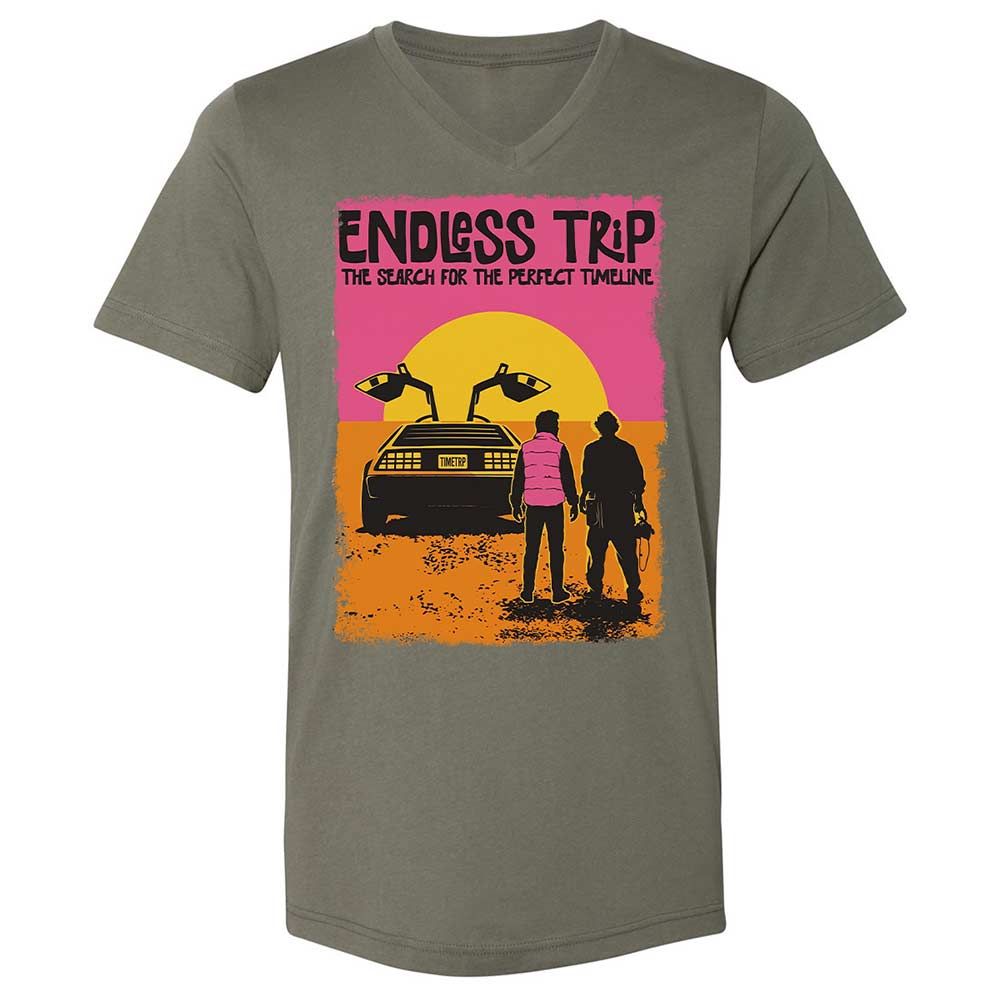 Unisex V-Neck T-Shirt - 8LMKVKLA - Military Green - 11