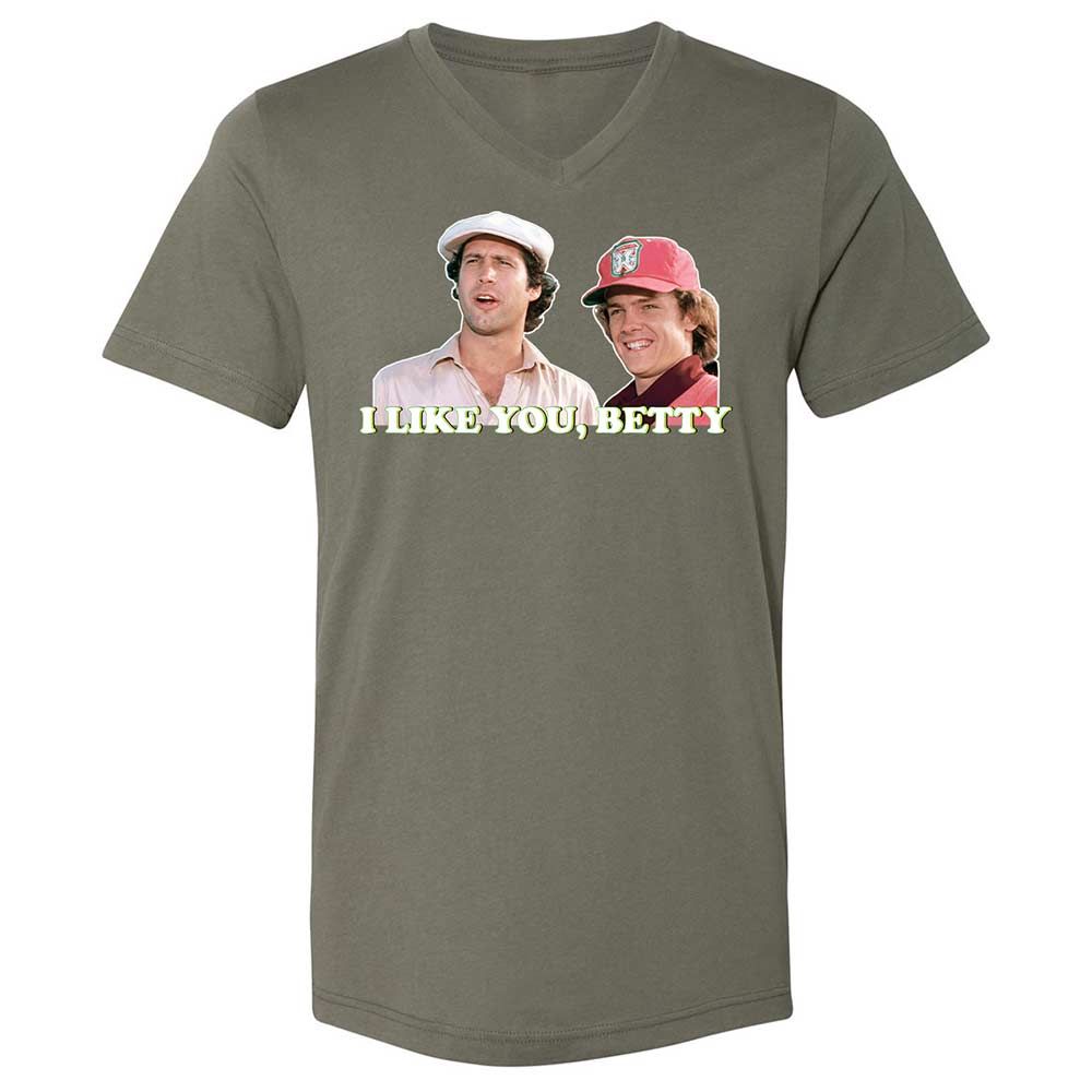 Unisex V-Neck T-Shirt - ZE3LN7TP - Military Green - 11