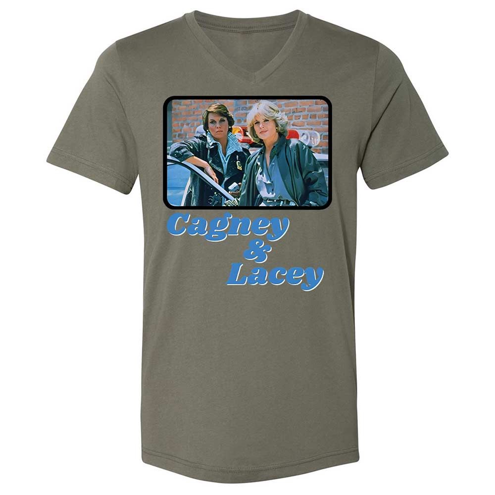 Unisex V-Neck T-Shirt - ESRNHEV8 - Military Green - 11