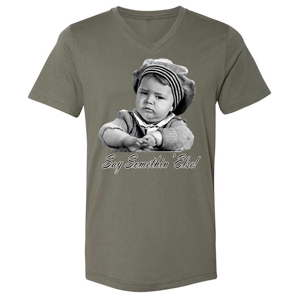 Unisex V-Neck T-Shirt - JNEKELRB - Military Green - 11