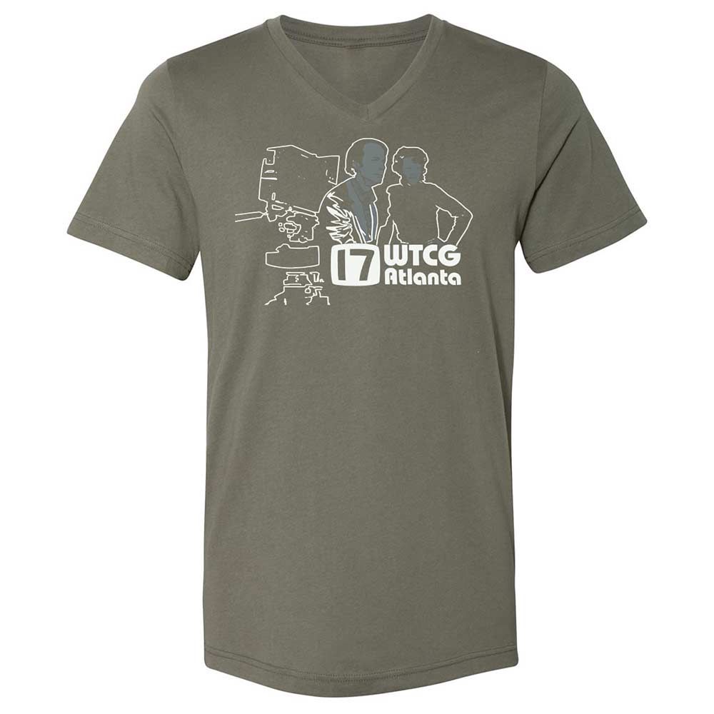 Unisex V-Neck T-Shirt - HRYXR2FE - Military Green - 11