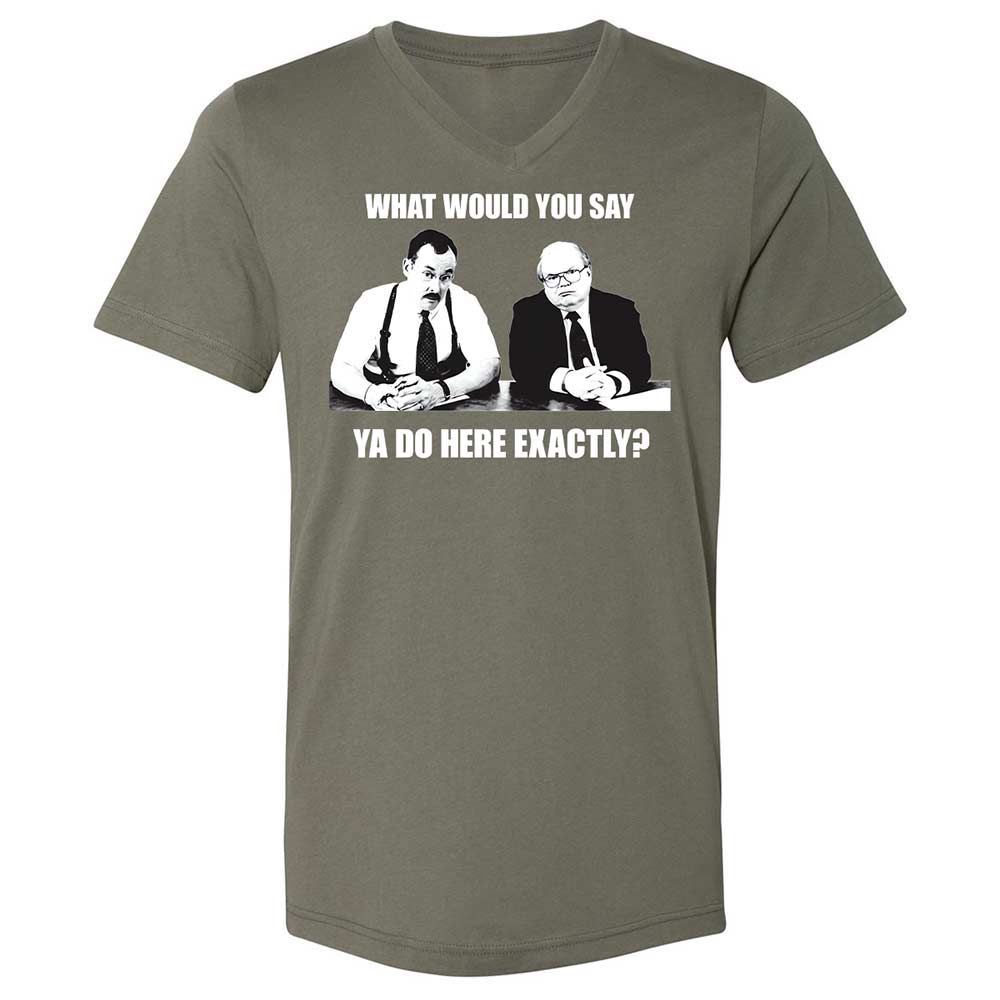 Unisex V-Neck T-Shirt - LJAEUEBJ - Military Green - 11