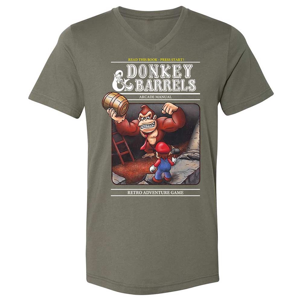 Unisex V-Neck T-Shirt - BPNR5HBT - Military Green - 11